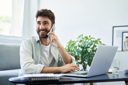Man on laptop